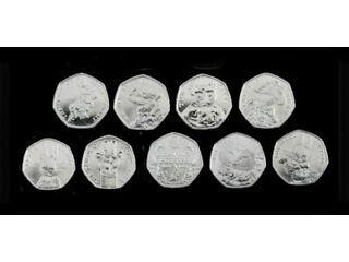 Preview of the first image of variety of 50p . coins very good condition.