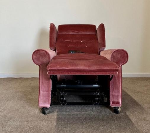 Image 8 of LUXURY ELECTRIC RISER RECLINER ROSE PINK CHAIR ~ CAN DELIVER