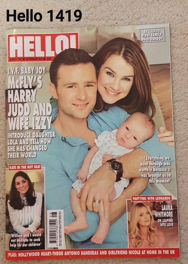 Preview of the first image of Hello Magazine 1419 - IVF Baby for Harry Judd & Izzy - L.
