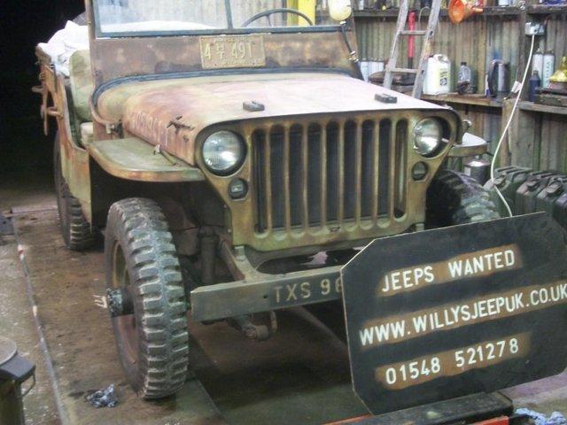 Preview of the first image of willys jeep parts required old and tatty would be ideal.