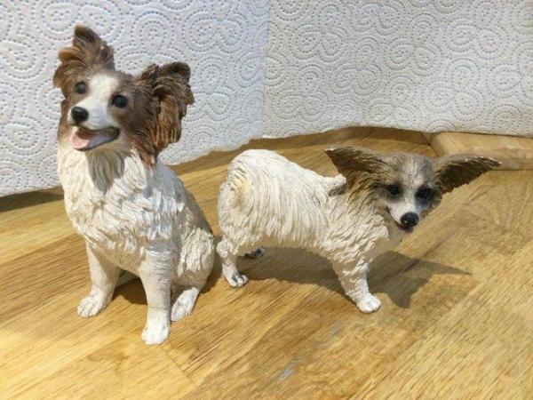 Image 2 of Papillon dog statues for sale all different poses