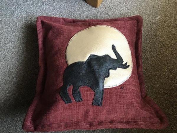 Image 1 of Elephant cushion and cushion pad