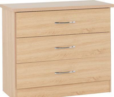 Image 1 of Nevada 3 drawer chest in Sonoma oak