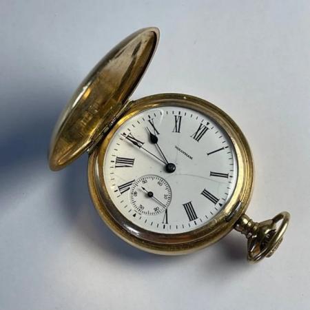 Image 2 of Waltham Gold Capped Made in USA Pocket Watch - Year 1894