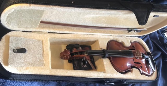 Preview of the first image of Vintage 1960 3/4 violin by Szegedi. All ready to play.