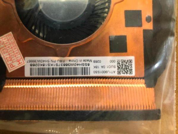 Image 2 of Cooling Fan Heatsink New For Thinkpad X390 X395 X13 CPU