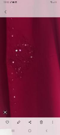Image 2 of Red evening jacket..Classics by Berkertex siz 14