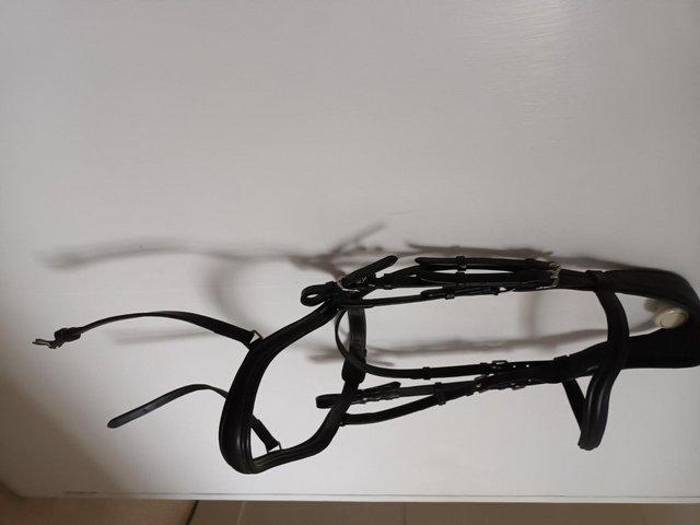 Preview of the first image of Acavallo Allegoria bridle, Black Full Size.