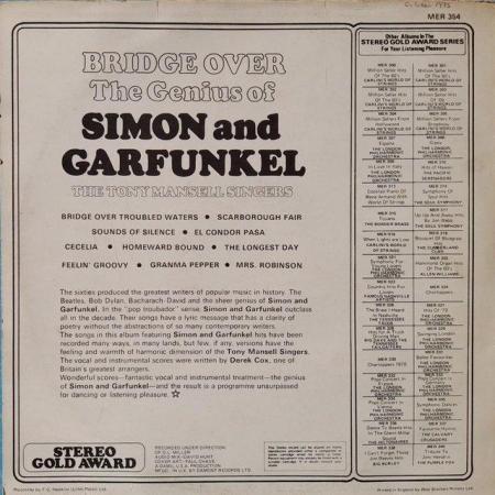 Image 3 of Simon & Garfunkel 'Bridge Over' 1972 USA LP. NM/VG+