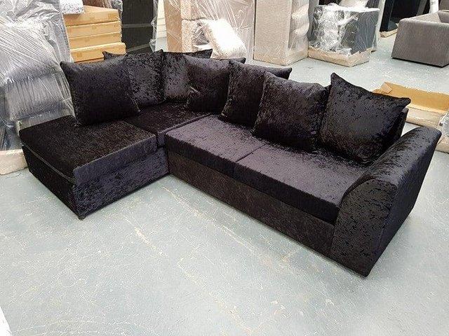Preview of the first image of Crushed Velvet Corner Sofas in More Vaireties????.