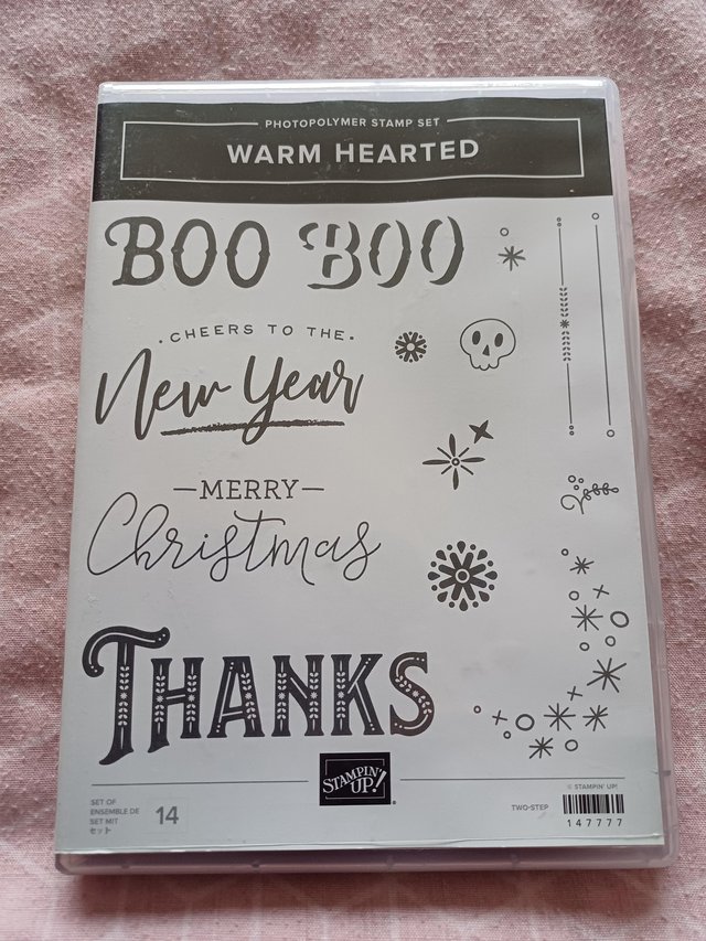 Preview of the first image of STAMPIN UP SET - WARM HEARTED.