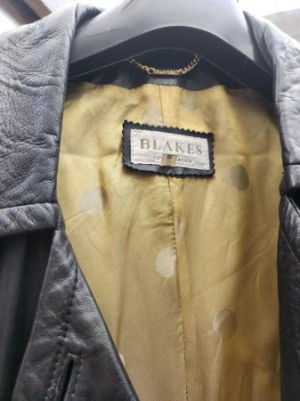 Image 1 of genuine leather jacket burberry summer coat