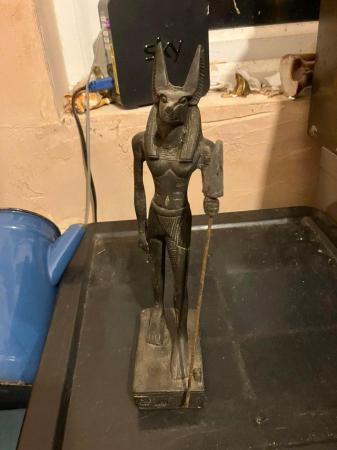 Image 2 of Ceramic figurine of the Egyptian jackal god figurine