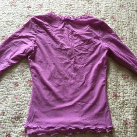 Image 2 of Size 10 Bruised Pink OASIS Double Layer Stretch Chiffon Top