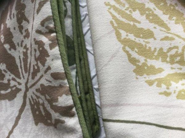 Image 3 of leaf / fern print cushions. ( pair)