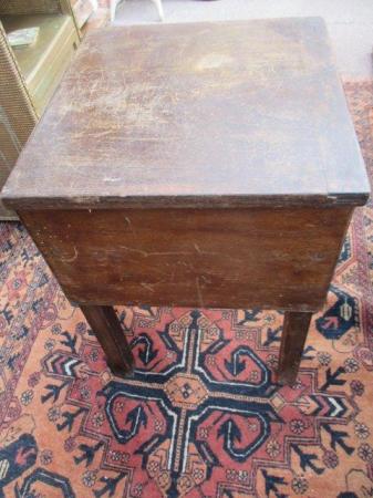 Image 1 of Antique sewing or music box, square