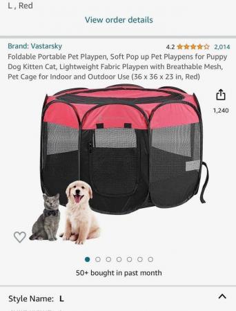 Image 5 of Folding pet crate with It's case