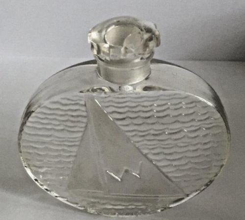 Image 3 of Lalique Clear Glass Iconic Sailboat Scent Perfume Bottle