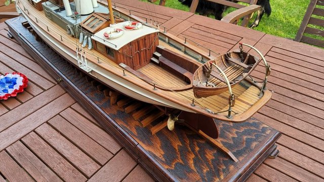 Image 20 of Model boat live steam,45 inch museum quality steam yacht