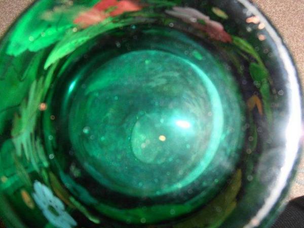 Image 2 of Beautiful hand painted glass vase!