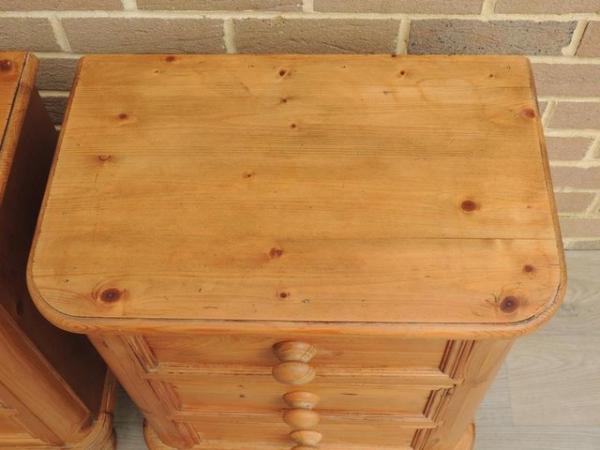Image 20 of Pair of Welsh Pine Bedside Tables on Bun Feet (UK Delivery)