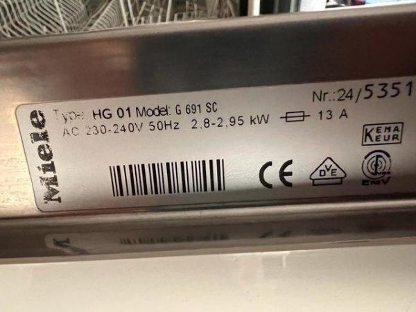Image 2 of Miele Dishwasher G691SC used in good working order