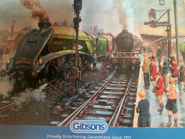 Image 1 of Gibsons 1000 piece jigsaw puzzle Spotters at Doncaster.