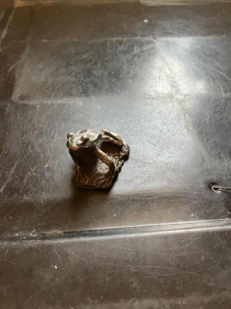 Image 1 of Small frog metal figurine in good condition