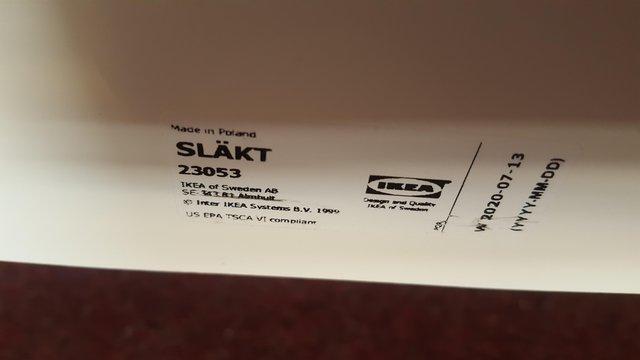 Image 3 of IKEA SLÄKT Ext bed frame with slatted bed base,white, 80x200
