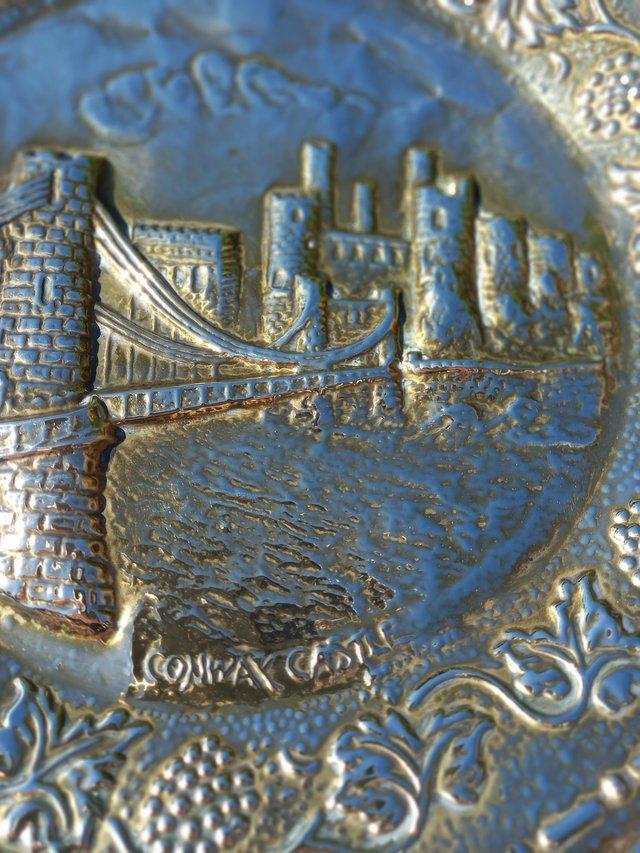 Preview of the first image of Brass plaque Conway Castle 12 inch.