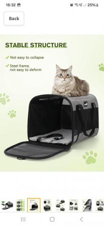Image 2 of Brand new fabric Cat/pet carrier