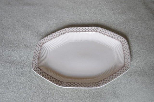 Preview of the first image of Vintage Sharon Octagonal Ironstone Serving Platter By Adams.