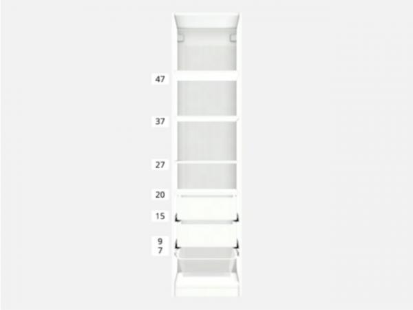 Image 3 of Ikea Pax L shape extended corner wardrobe, 4 modules, 201cm
