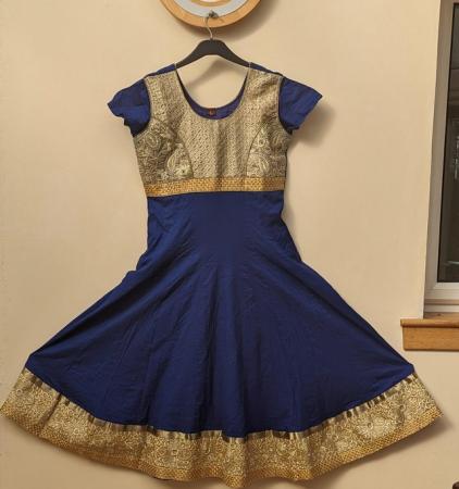 Image 1 of Royal Blue coloured dress 10/12