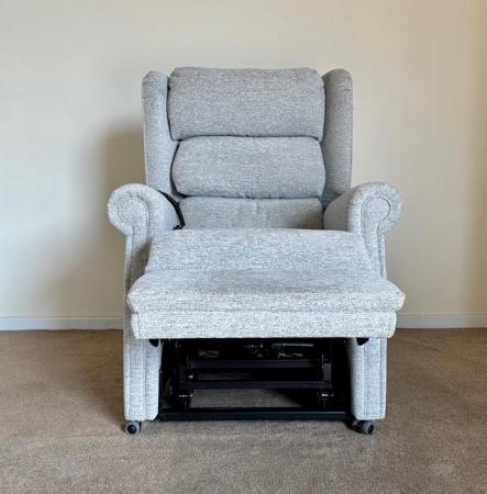 Image 8 of REPOSE ELECTRIC RISE RECLINER DUAL MOTOR CHAIR GREY DELIVERY