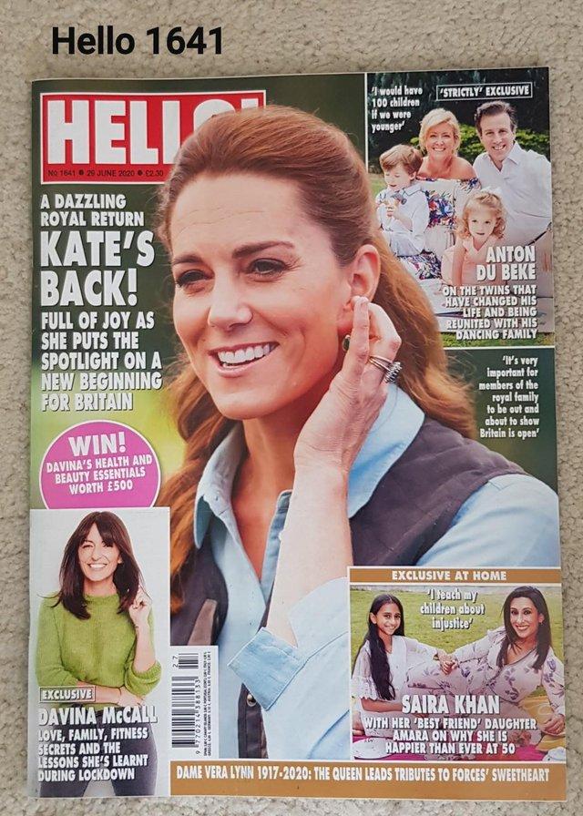 Preview of the first image of Hello Magazine 1641 - A Dazzling Royal Return - Kate's Back!.