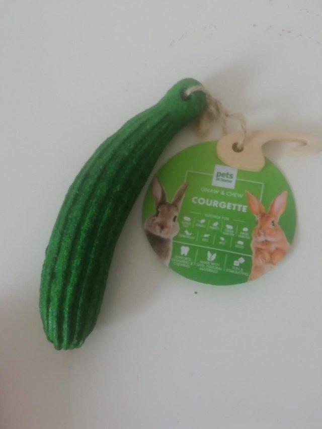 Preview of the first image of Small animal Gnaw Toy Courgette.