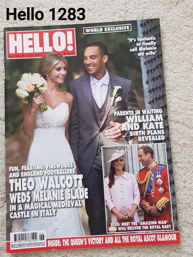 Preview of the first image of Hello Magazine 1283 - Theo Walcott Weds Melanie Slade.