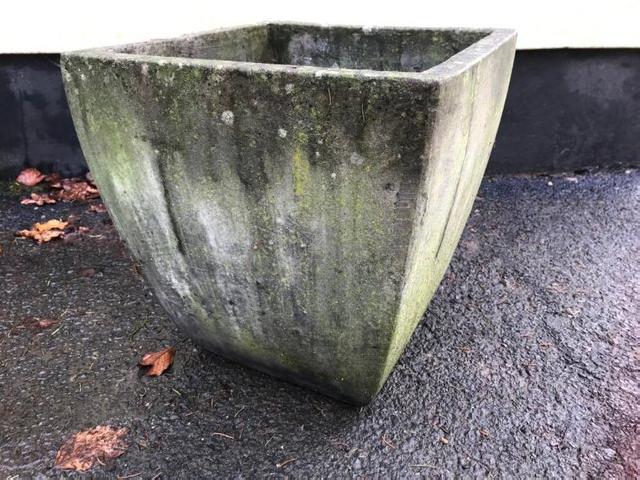 Preview of the first image of Tall, square concrete garden planter.