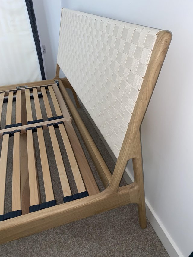 Preview of the first image of Gazzda fawn Uk double designer bed frame.