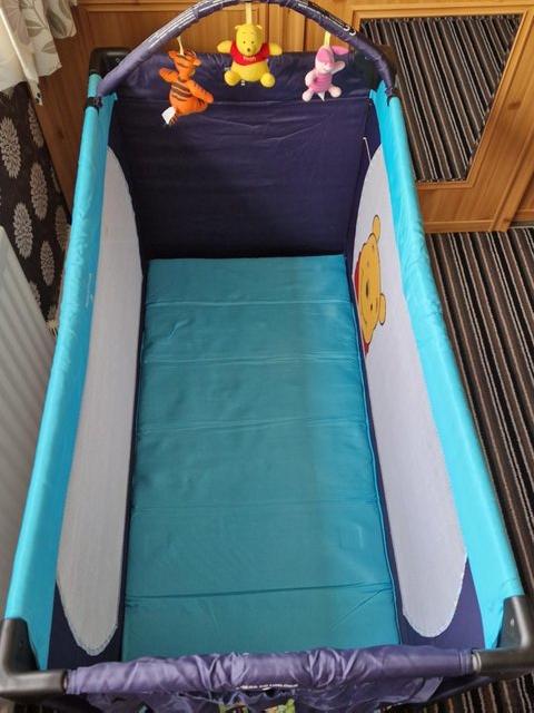 Preview of the first image of Travel Cot with mattress.