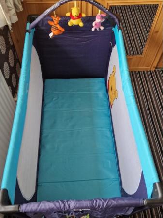 Image 1 of Travel Cot with mattress