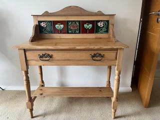 Preview of the first image of Pine Victorian Washstand.