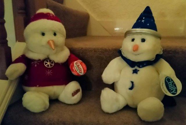 Image 1 of Pair of lovely Snowman Decorations