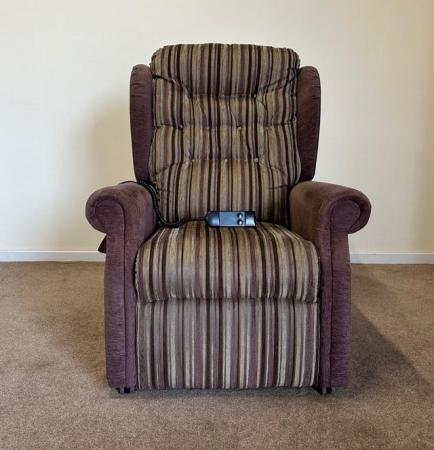 Image 4 of LUXURY ELECTRIC RISER RECLINER PURPLE CHAIR ~ CAN DELIVER