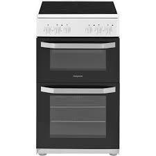 Preview of the first image of HOTPOINT 50CM WHITE ELECTRIC CERAMIC COOKER-EX DISPLAY--.