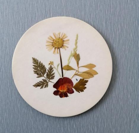 Image 2 of 6 Handcrafted Wildflower Coasters.With Real Flowers