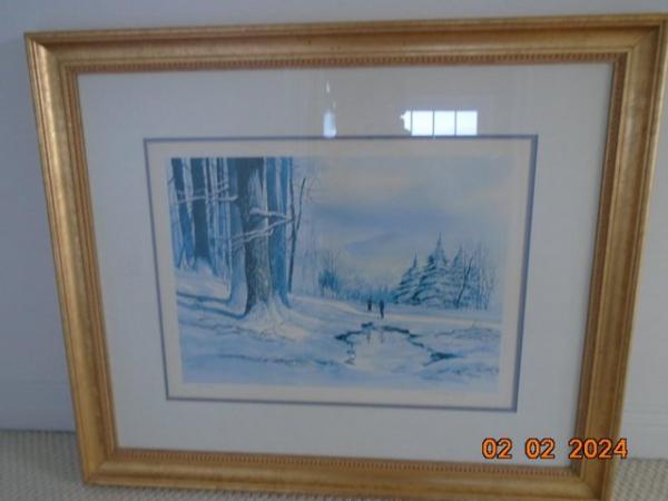 Image 1 of 1980 Lake Placid Winter Olympics Signed Numbered Print