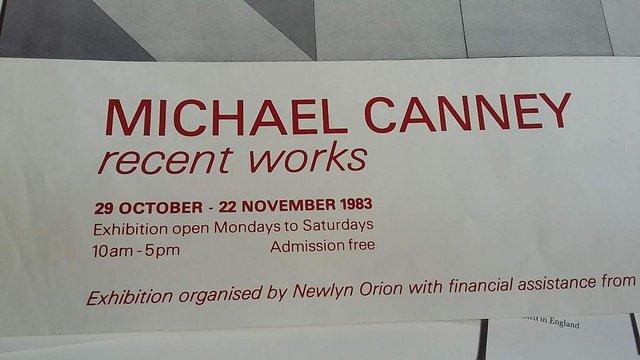 Image 2 of Michael Canney - Newlyn Art Gallery advertising poster