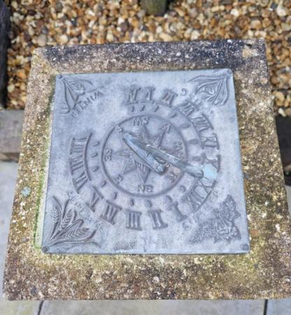 Image 1 of Very old sundial solid concrete/stone